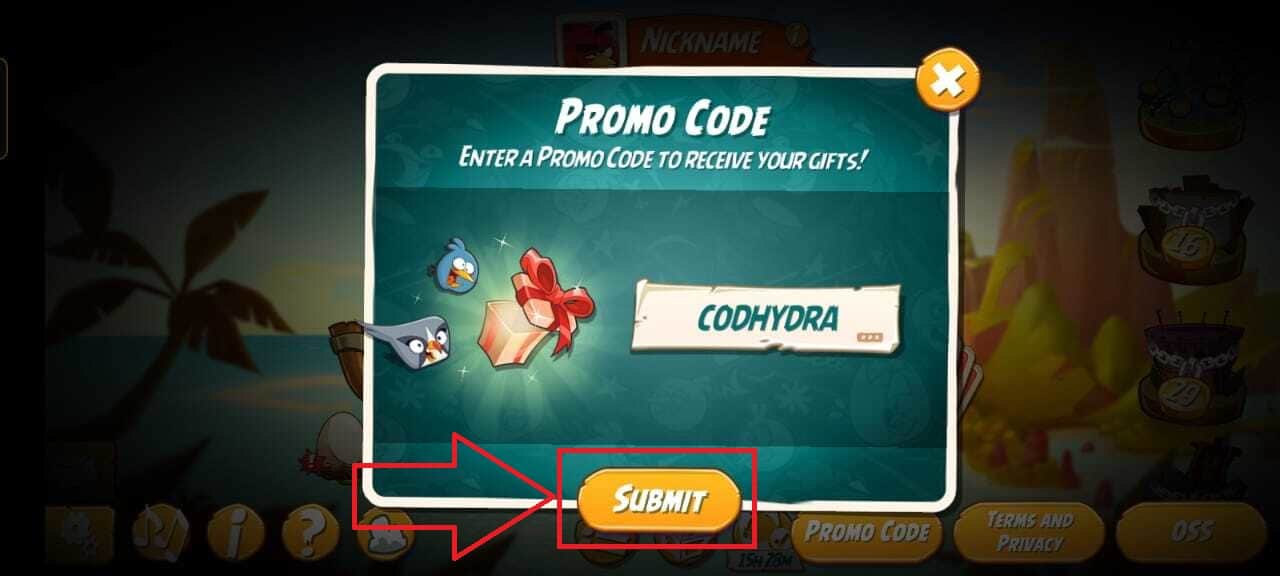code redeem for angry birds friends